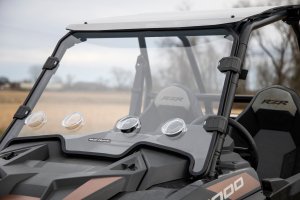 Polaris RZR XP 1000 Full Windshield - Rough Country - Scratch Resistant, Vented - '20-'21